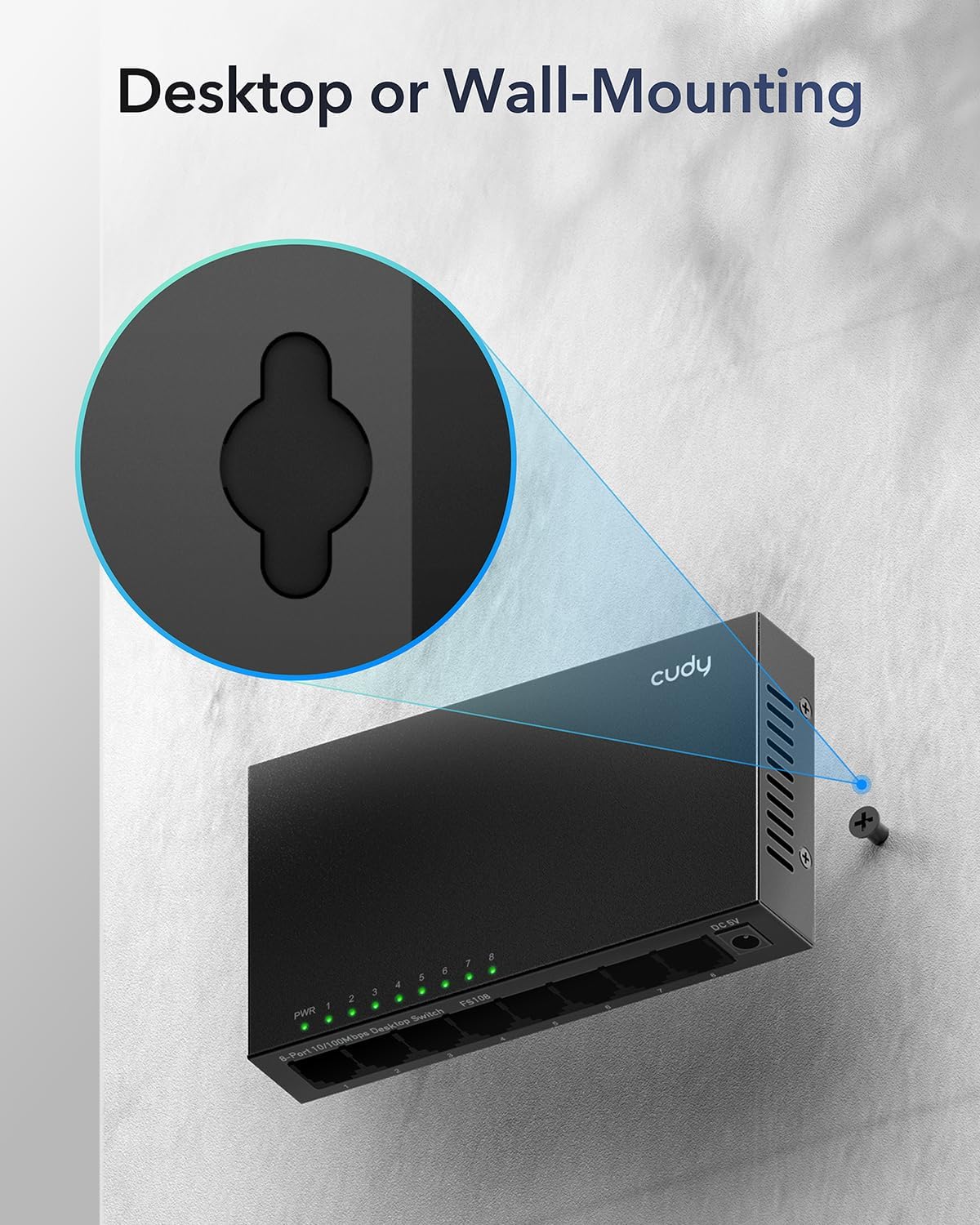 Switch Desktop Gigabit a 8 Porte, GS108 - Cudy ICU-GS108