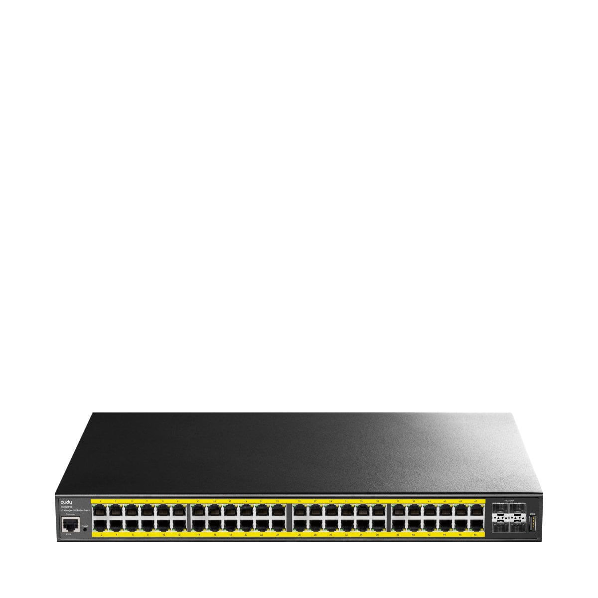 Switch 48 Porte Web-Managed PoE++ Gigabit L2 con 4 Porte SFP, GS2048PS4 Nero - Cudy ICU-GS2048PS4