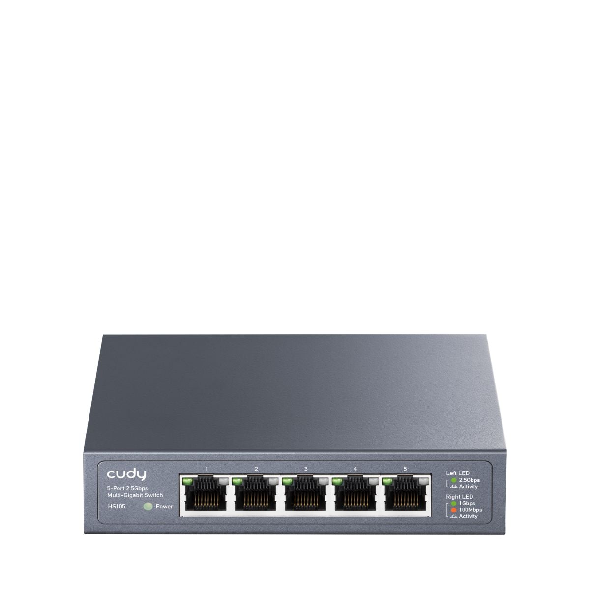 Switch 5 Doors 2.5 G Ethernet Metal case, HS 105 - Cudy ICU-HS 105