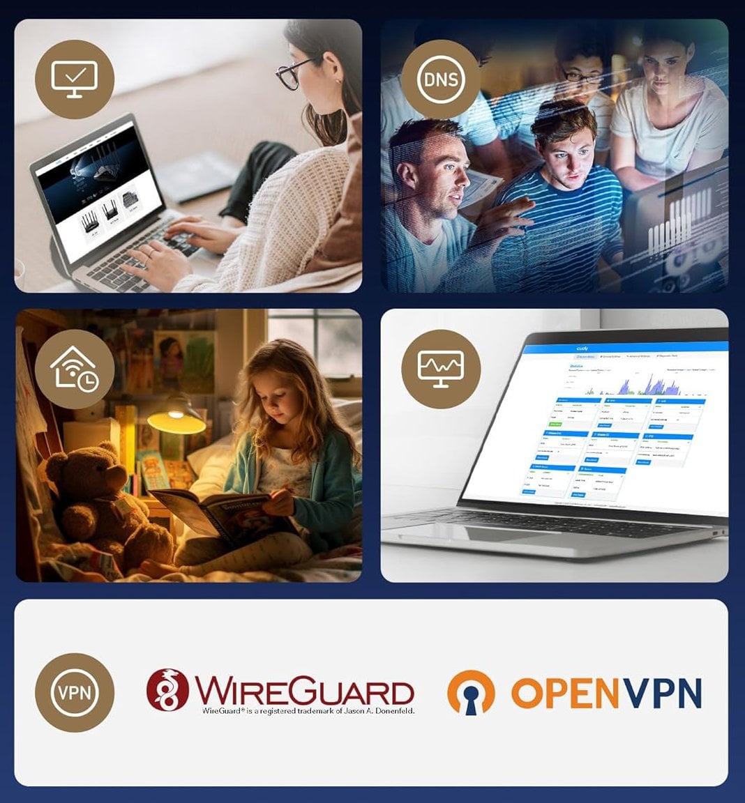 Sistema Wi-Fi 6 Mesh AX3000 2.5G Dual Band, M3000 3pz - Cudy ICU-M3000-3W