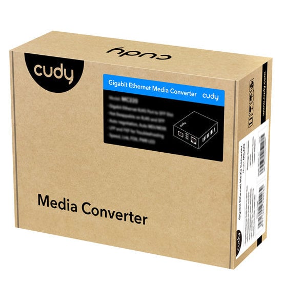 Convertitore Multimediale Gigabit RJ45 10/100/1000 Mbps Ethernet Slot SFP - Cudy ICU-MC220