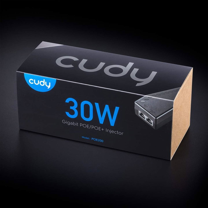 Iniettore Gigabit PoE+/PoE da 30W - Cudy ICU-POE200