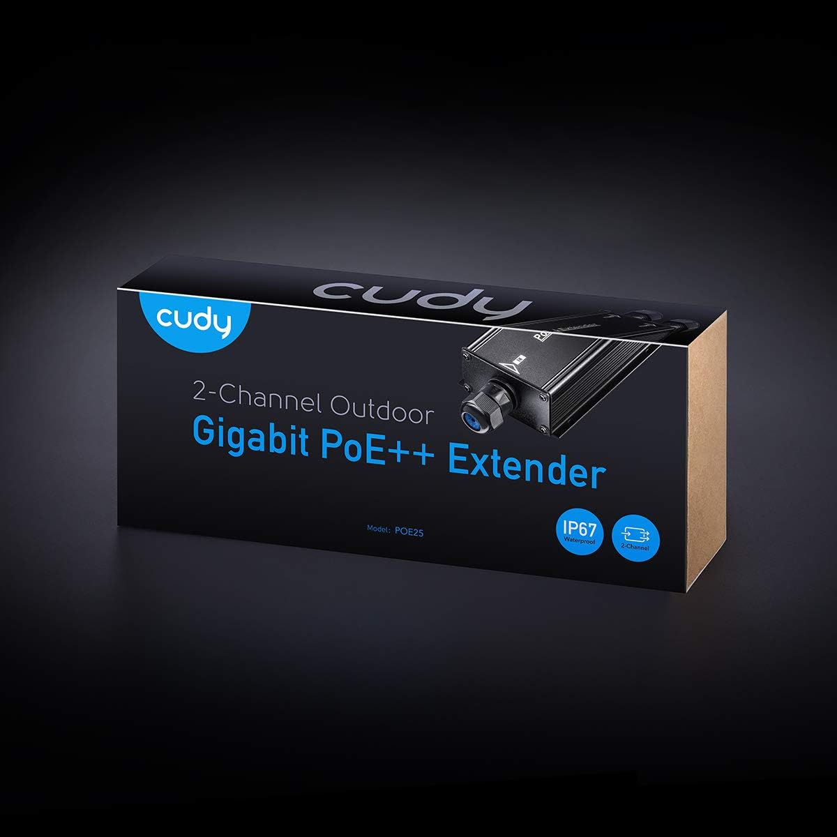 Extender PoE Gigabit repeater from External IP 67 to 2 Channels - Cudy ICU-POE 25