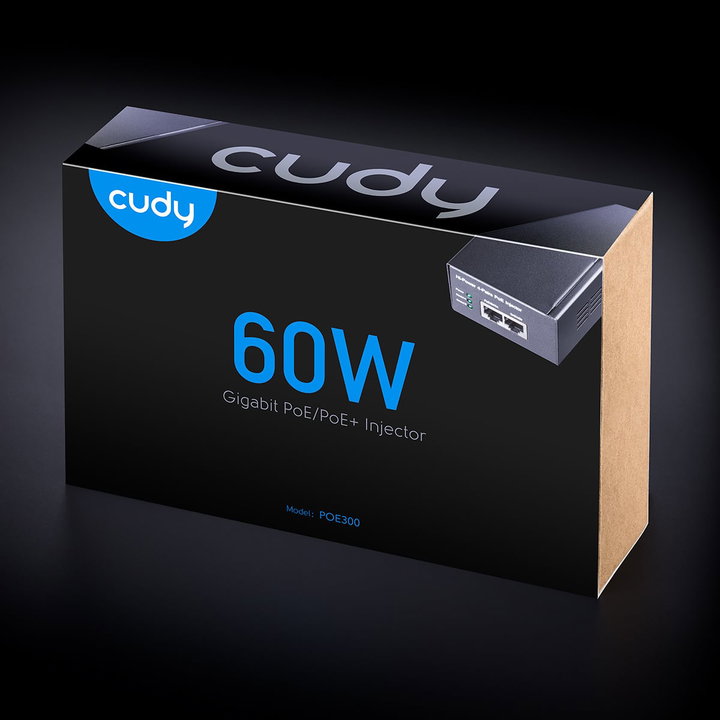 Iniettore Gigabit PoE++ da 60W fino a 100m - Cudy ICU-POE300