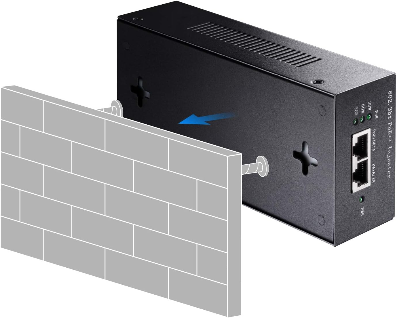Gigabit PoE/PoE+/PoE++ Injector from 90 W to 100 m - Cudy ICU-POE 400