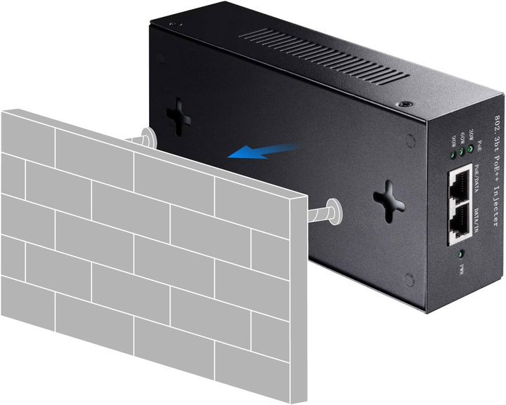 Iniettore Gigabit PoE/PoE+/PoE++ da 90W fino a 100m - Cudy ICU-POE400