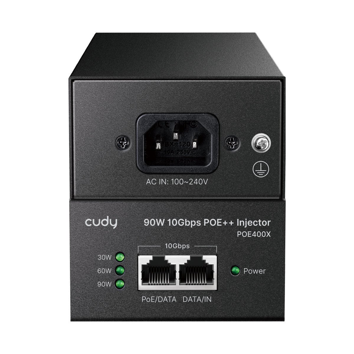 Gigabit PoE/PoE+/PoE++ Injector from 90 W 10 G to 90 m POE 400 X - Cudy ICU-POE 400 X