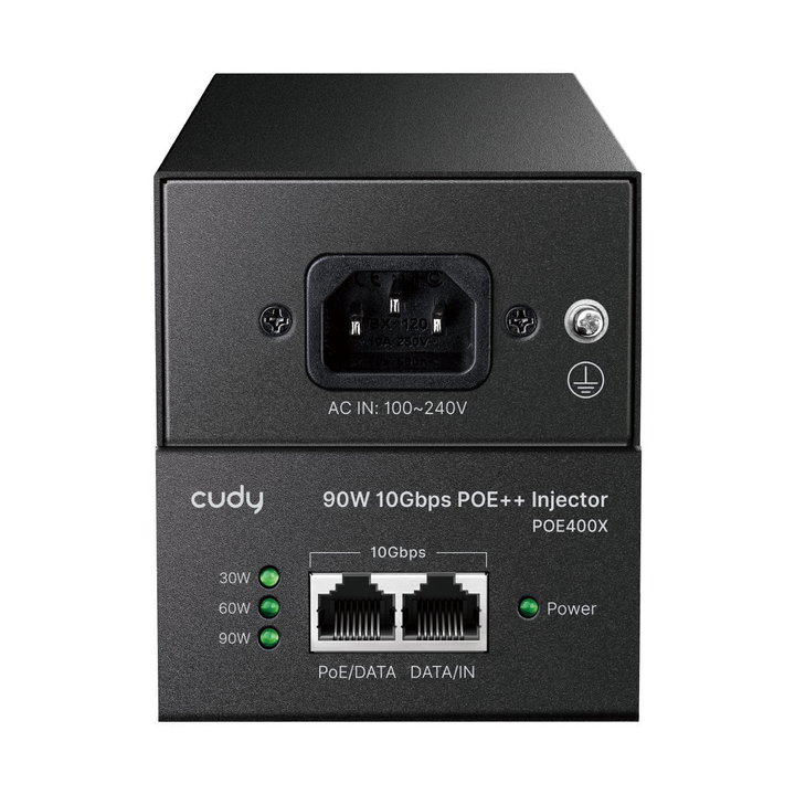 Iniettore Gigabit PoE/PoE+/PoE++ da 90W 10G fino a 90m POE400X - Cudy ICU-POE400X