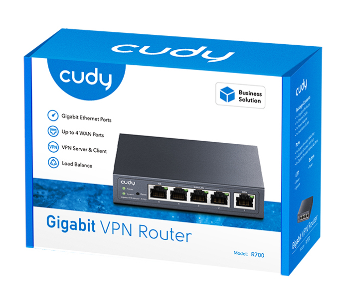 Router VPN Multi-WAN Gigabit Fino a 4 porte WAN Gigabit, R700 - Cudy ICU-R700