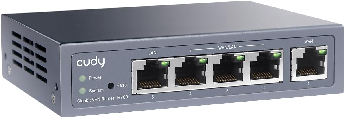 Router VPN Multi-WAN Gigabit Fino a 4 porte WAN Gigabit, R700 - Cudy ICU-R700