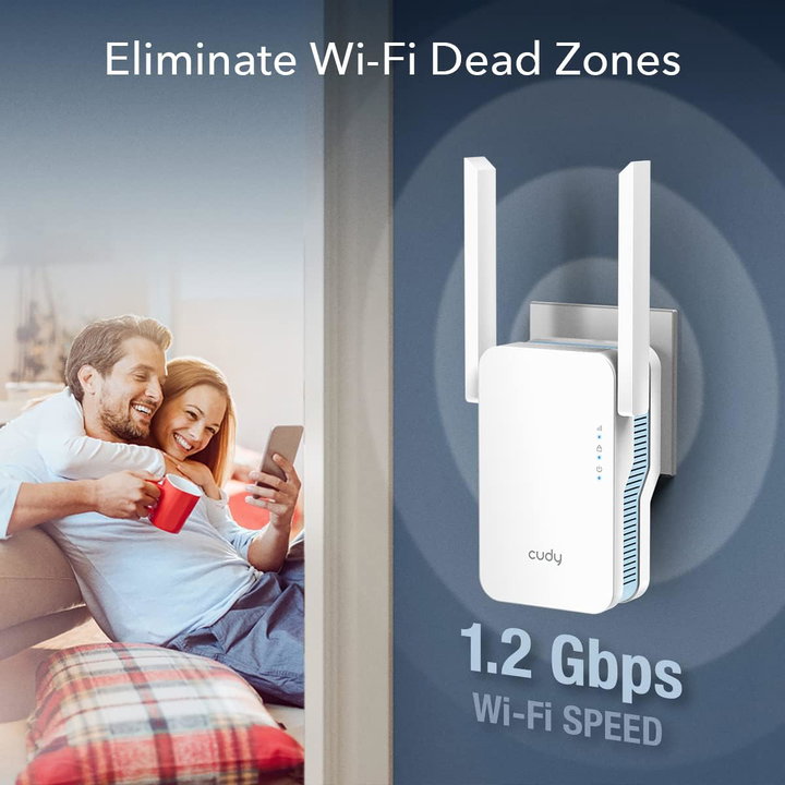 Extender WiFi Dual Band Booster Wireless AC1200 - Cudy ICU-RE1200