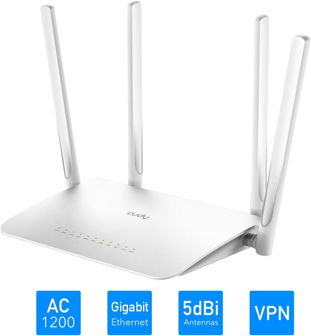 Router WiFi Dual Band AC1200 Gigabit, WR1300 - Cudy ICU-WR1300