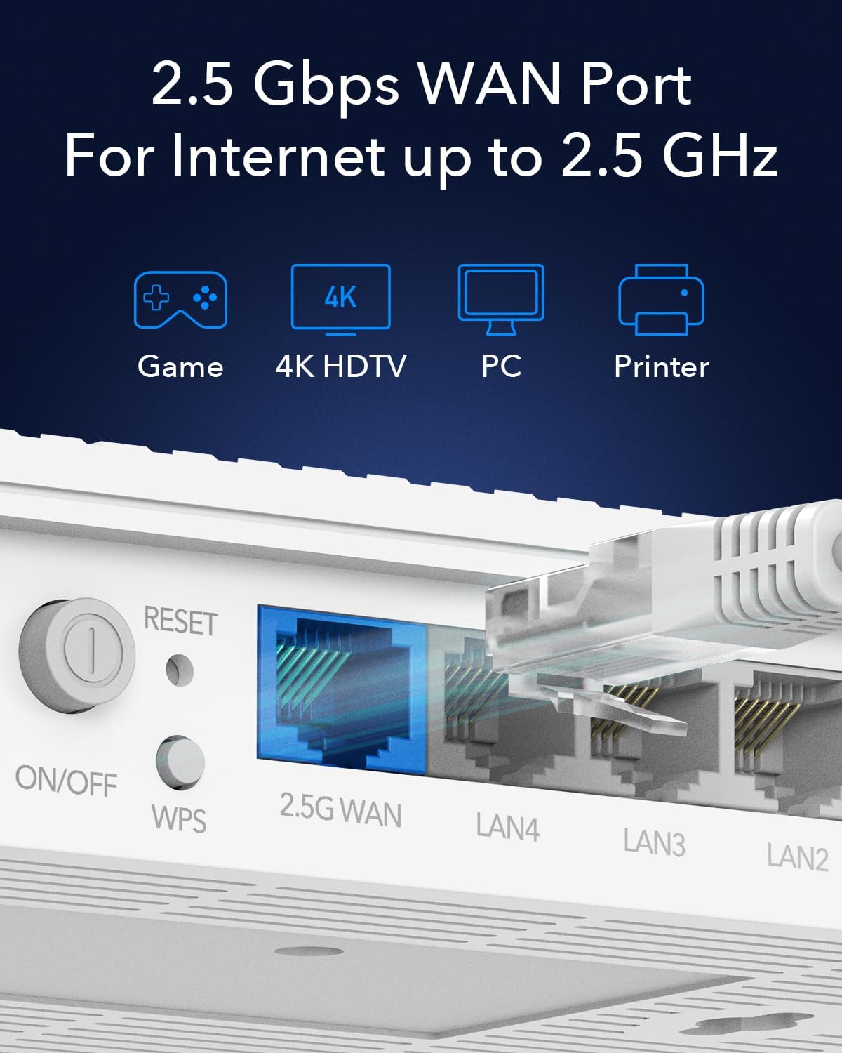 Mesh Router Wi-Fi 6 AX3000 Super Veloce Dual Band 2,5 Gbps WAN, WR3000H - Cudy ICU-WR3000H