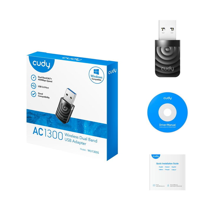 Adattatore USB Wi-Fi AC1300, WU1300S - Cudy ICU-WU1300S