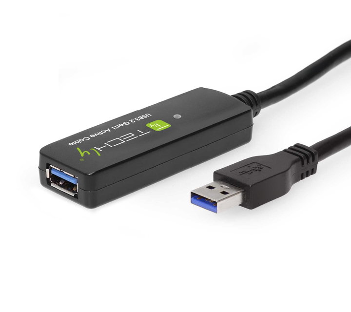 3.2 SuperSpeed+ Signal Extensor 10 m Black - Techly ICUR 30100 G