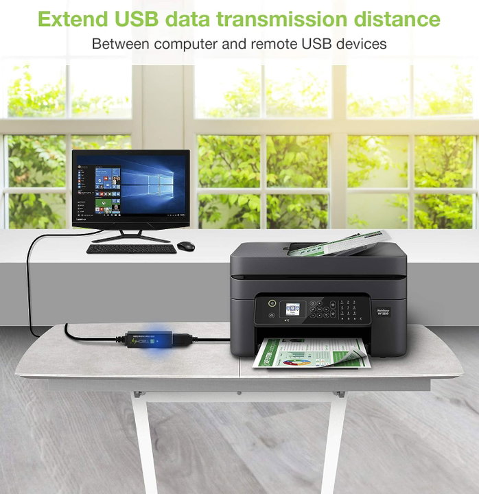 3.2 SuperSpeed+ Signal Extensor 10 m Black - Techly ICUR 30100 G