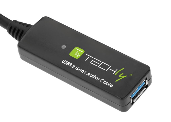 3.2 SuperSpeed+ Signal Extensor 10 m Black - Techly ICUR 30100 G
