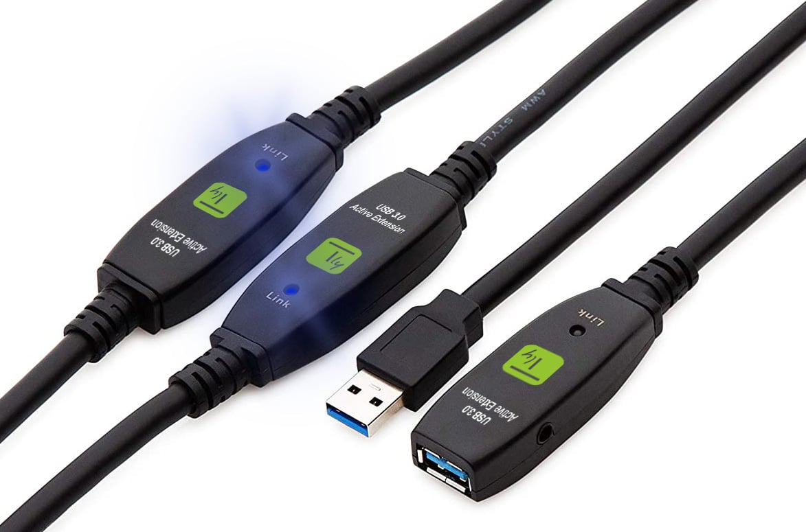 Cavo USB 3.2 Attivo Prolunga USB-A con 3 Amplificatori di Segnale 20m - Techly ICUR30200