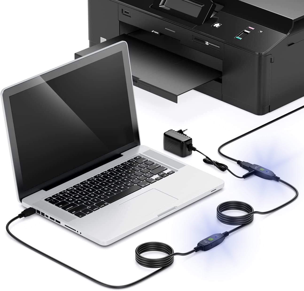 Cavo USB 3.2 Attivo Prolunga USB-A con 3 Amplificatori di Segnale 20m - Techly ICUR30200