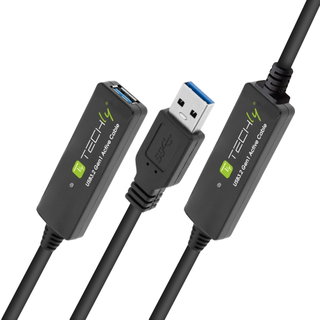 Cavo Prolunga Attivo USB3.2 SuperSpeed+ Estensore di Segnale 20m Nero - Techly ICUR30200G