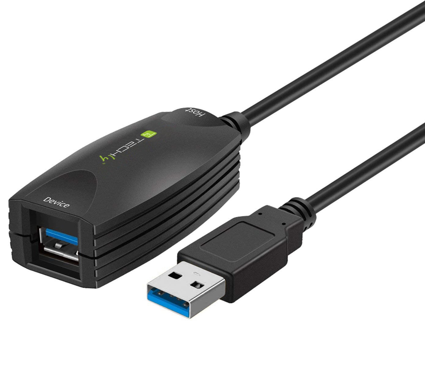 Cavo Prolunga Attivo USB3.2 SuperSpeed 5Gbps 5m Nero - Techly ICUR3050
