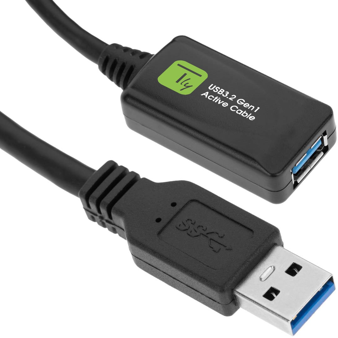 3.2 SuperSpeed+ Signal Extensor 5 m Black - Techly ICUR 3050 G