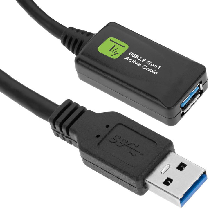 3.2 SuperSpeed+ Signal Extensor 5 m Black - Techly ICUR 3050 G