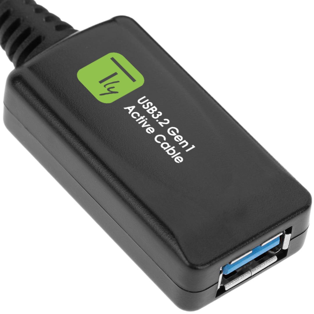 3.2 SuperSpeed+ Signal Extensor 5 m Black - Techly ICUR 3050 G