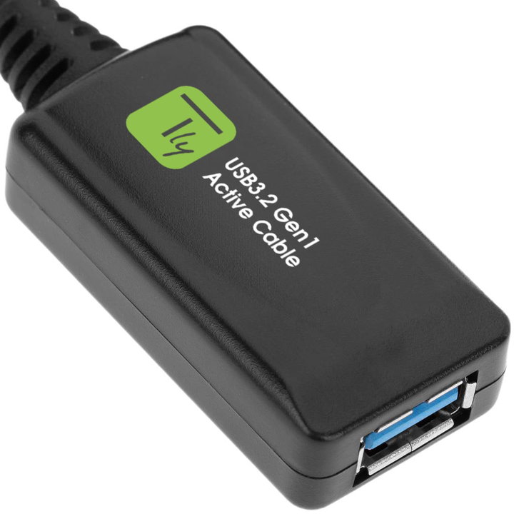 3.2 SuperSpeed+ Signal Extensor 5 m Black - Techly ICUR 3050 G
