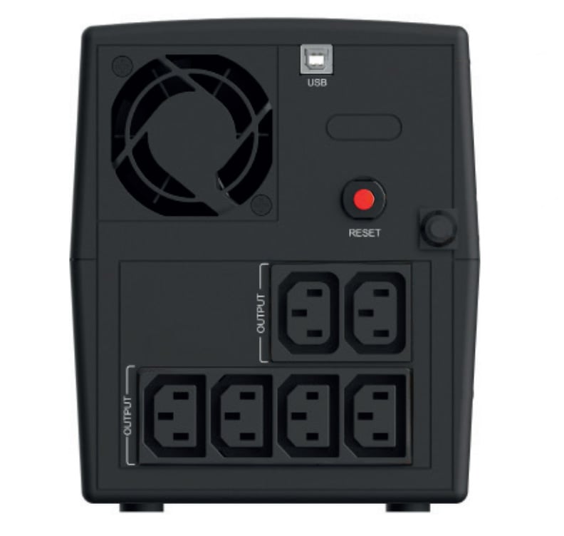 Gruppo di Continuità UPS X1+ 1300VA 6 Prese IEC Line Interactive - Infosec ICUX2LCD1300P