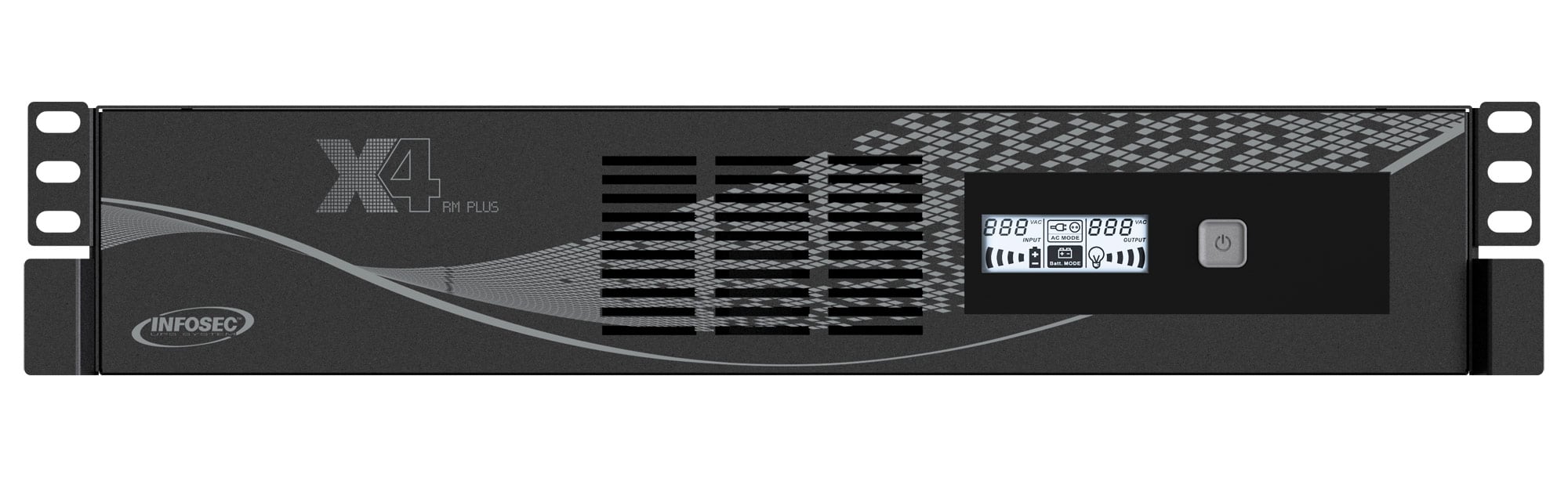 Gruppo di Continuità UPS X4 800VA Line Interactive a Rack Nero - Infosec ICUX4RMP800