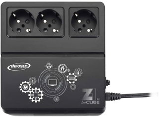 UPS Z1 400VA CUBE Offline Nero - Infosec ICUZ1400EX