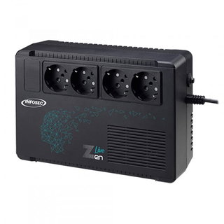 UPS 650VA 4 Prese Line Interactive AVR - Infosec ICUZENL65