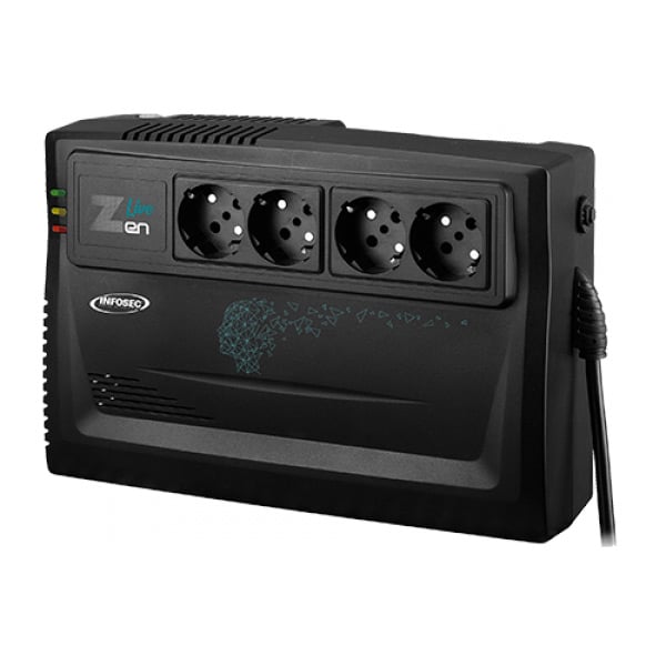 UPS 800VA 4 Prese Line Interactive AVR - Infosec ICUZENL80