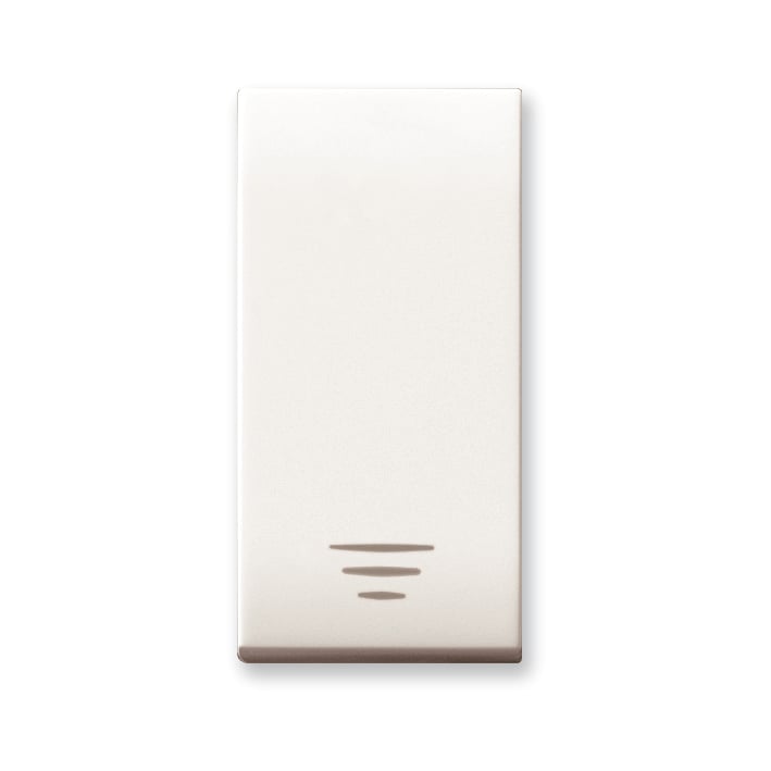 Domus S44 Pulsante 1P 10A Illuminabile Bianco Lucido - AVE ICV-441005