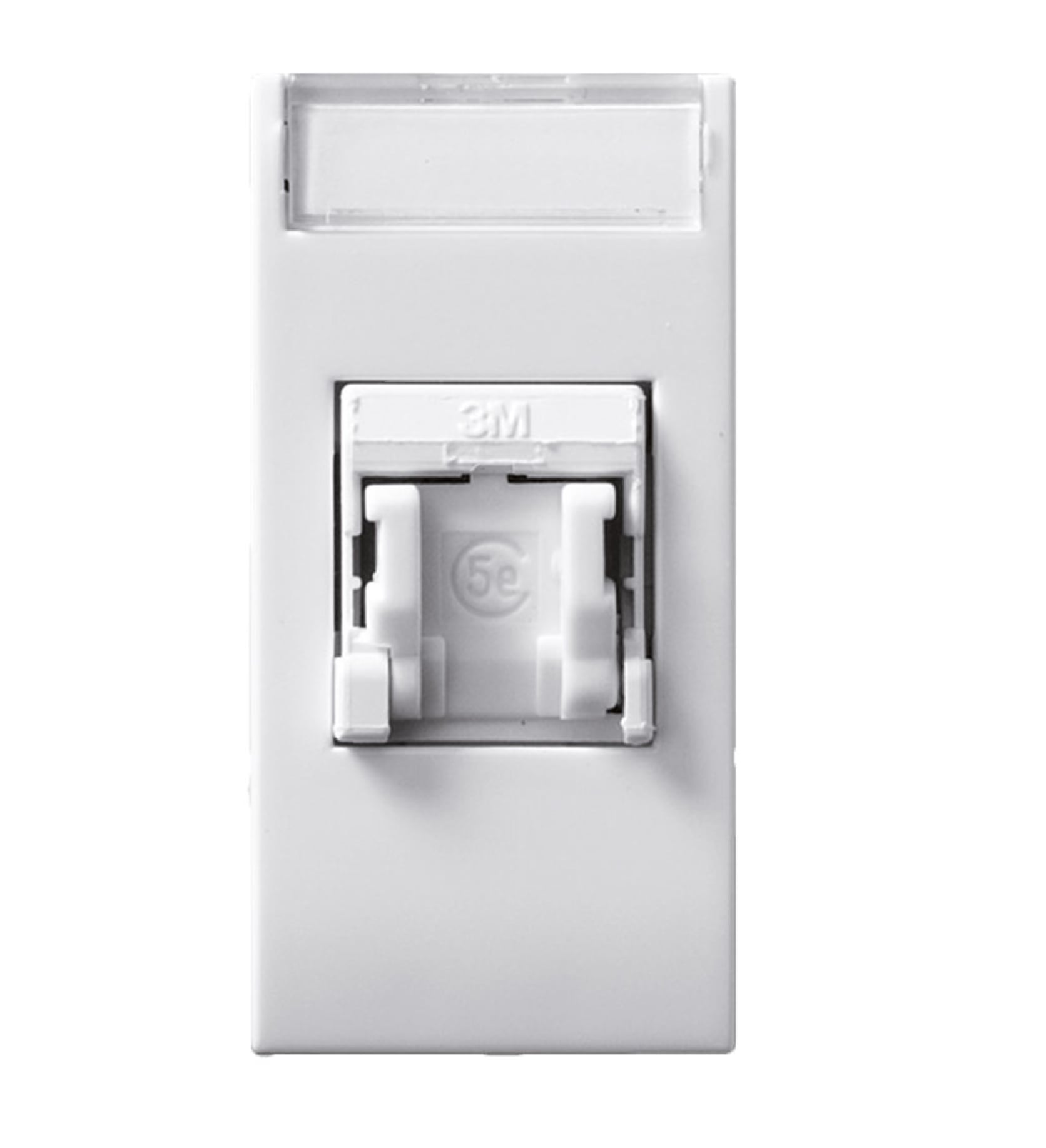 Domus S44 Presa RJ45 Cat5E UTP Connettore 3m con Tappo Bianco Lucido - AVE ICV-441029C5E