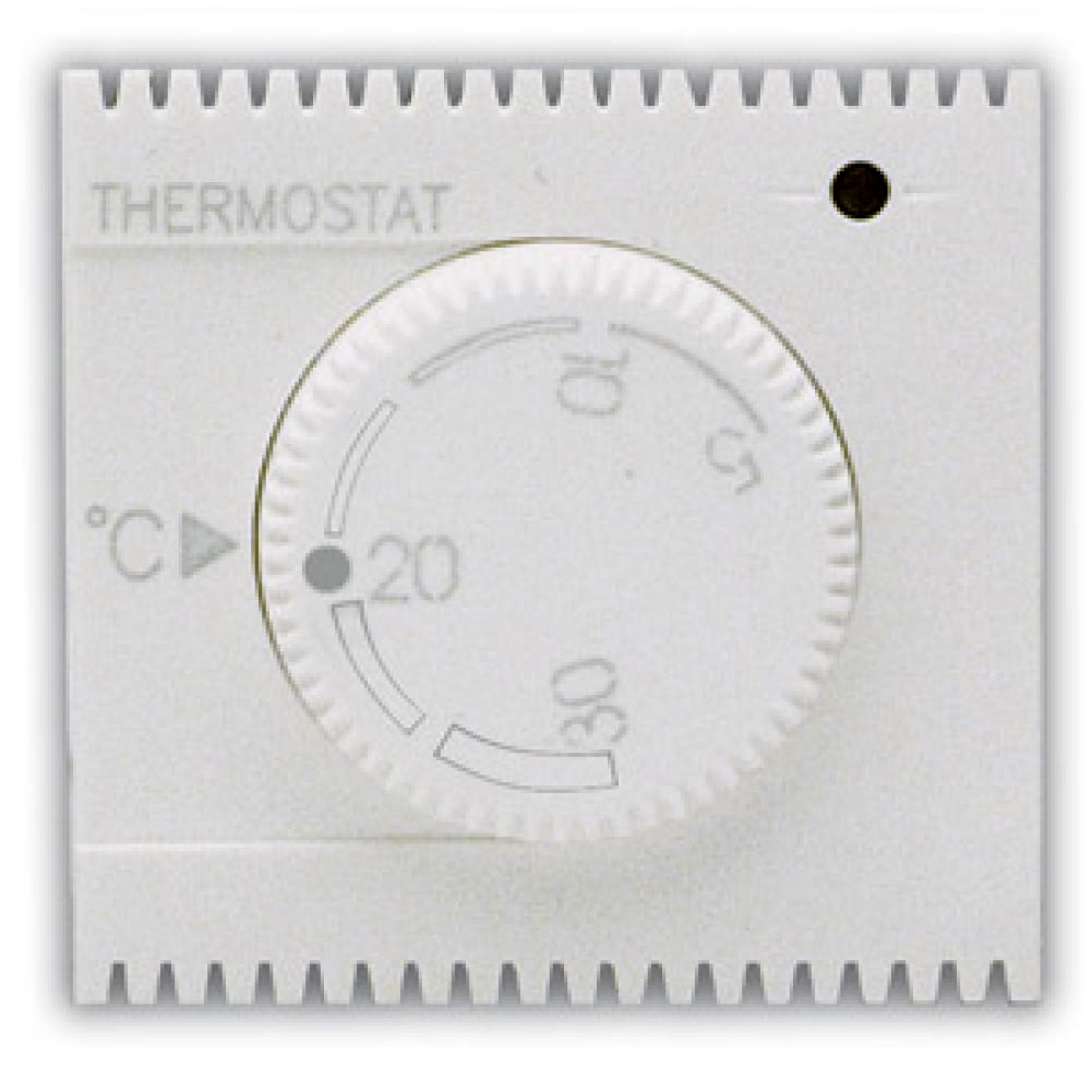 Electronic Thermostat with 230 V Handle NA+NC 5 A 2 Polished White Modules - AVE ICV- 441085