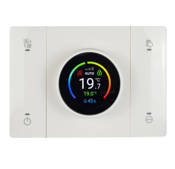 Cronotermostato WiFi Smart Connesso Rilevatore Umidità Ambiente Bianco - AVE ICV-441CRT-W