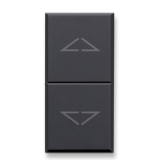 Stable switch 1 P 10 AX 250 V 3 positions 1 matt grey module - AVE ICV- 445051