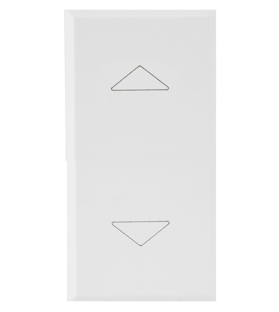WHITEK S44 Commutatore 2 Pulsanti 1P 10AX 250V 1 Modulo Bianco Opaco - AVE ICV-446051BS