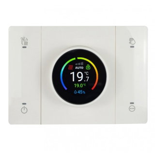 Cronotermostato WiFi Smart Connesso Rilevatore Umidità Ambiente Bianco - AVE ICV-446CRT-W