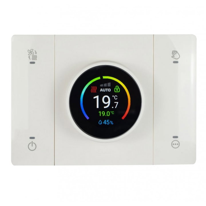 Cronotermostato WiFi Smart Connesso Rilevatore Umidità Ambiente Bianco - AVE ICV-446CRT-W