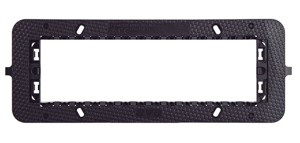 Support Smart 44 7 modules with screws for rectangular boxes - AVE ICV- 44 A 07 SM