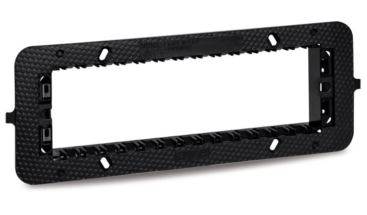 Supporto Smart44 7 moduli con viti per scatole rettangolari - AVE ICV-44A07SM
