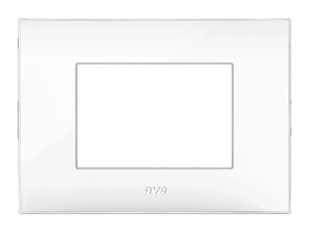 Placca Serie YOUNG 44 per Scatola Rettangolare 3 Moduli Bianco - AVE ICV-44PJ03B