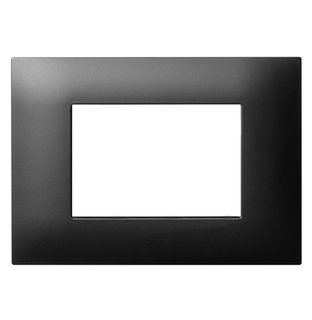 Young 44 plate 3 grey modules for rectangular box - AVE ICV- 44 PJ 03 GTK