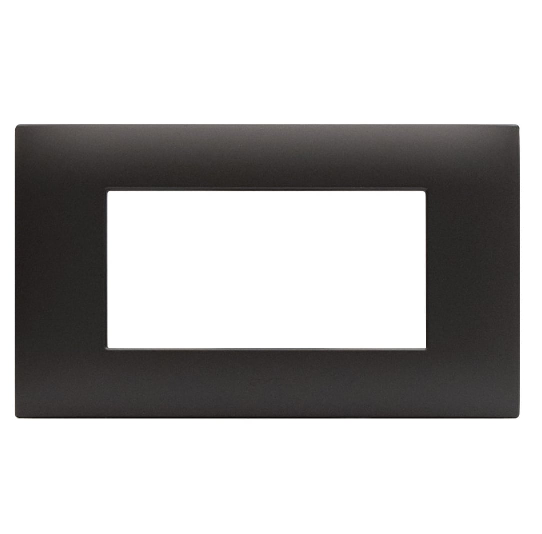 Placca Serie YOUNG 44 per Scatola Rettangolare 4 Moduli Grigio - AVE ICV-44PJ04GTK