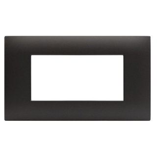 Young 44 plate 4 grey modules for rectangular box - AVE ICV- 44 PJ 04 GTK