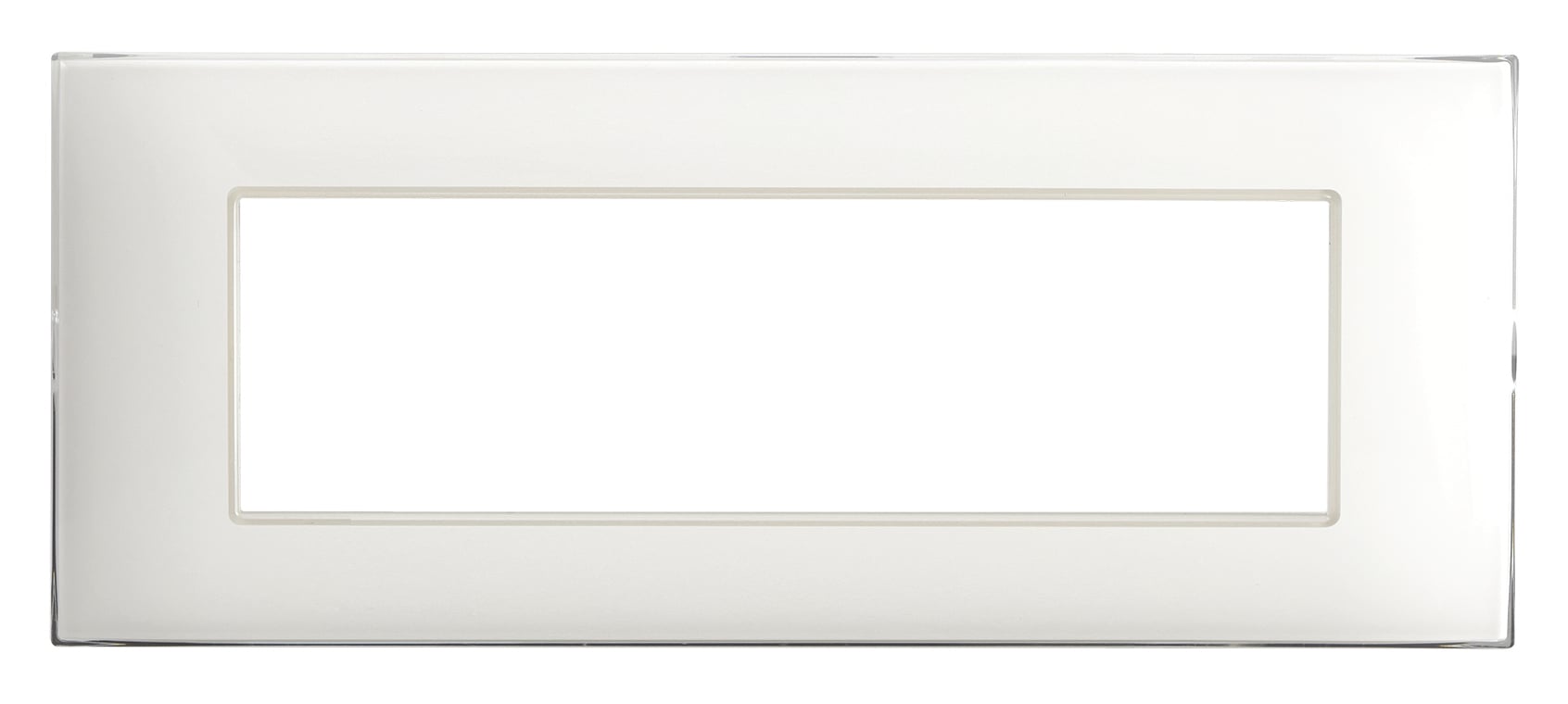 Placca Serie YOUNG 44 per Scatola Rettangolare 7 Moduli Bianco - AVE ICV-44PJ07B