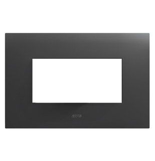 Smart44 metal plate 4 modules gray - AVE ICV-44PSM4GTK